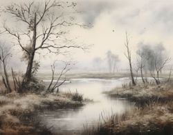 Winter River Serenity