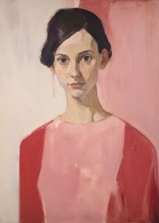 Contemplations in Pink: Portrait of Serenity