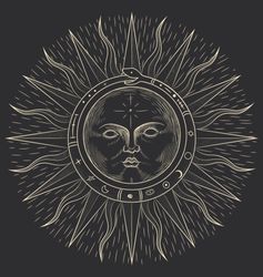 Whimsical Solstice: Celestial Gaze & Lunar Embrace