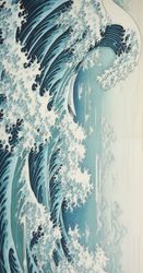 The Grand Wave in Blue and White