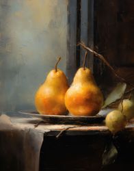 Golden Elegance: Still Life Serenity