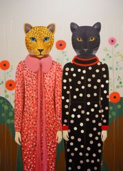  The Leopard and Black Cat Duo