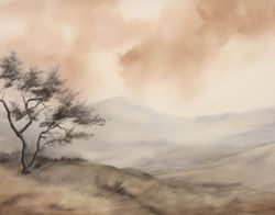 Landscape with Lone Tree