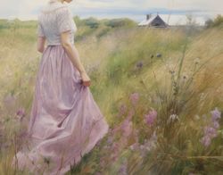 Woman in Meadow