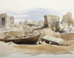 Echoes of Solitude on Coastal Shores