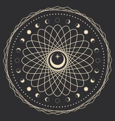 Cosmic Geometry: Enigmatic Crescent Amidst Circles