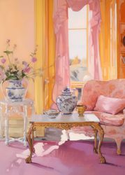 A Cozy Haven in Pink and Orange