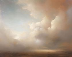 Sunset over the water