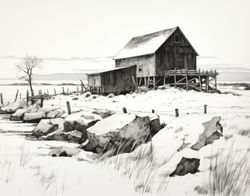 Whispers of Frost: A Silent Snowscape