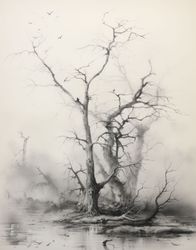 Avian Perches in Monochrome