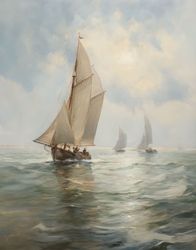 A Dance of Sailboats on the Horizon