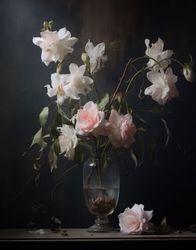 Floral Elegance in Glass