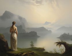 Contemplation by the Lake