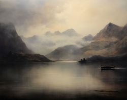 Misty Mountain Reflections