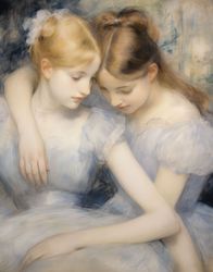 Whispers of Sisterhood: Bonds in Pastel Hues