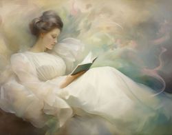 White Dress and Peonies