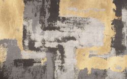 Luxurious Grey and Gold Mural