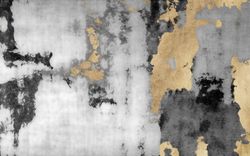 Marble Mirage: Gilded Intricacies in Abstract Form