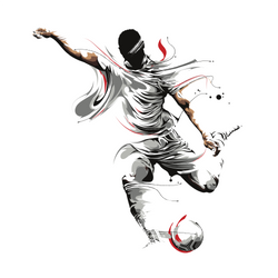 Abstract Football Splash