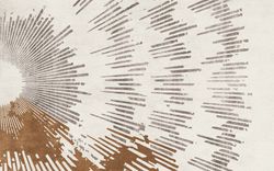  Abstract Sunburst of Black and Brown