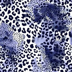 ink Blue Leopard Spot