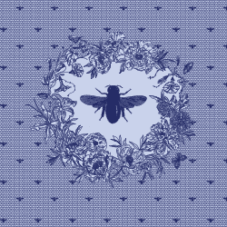 Bee In The Garden Blue