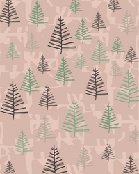 Inked Sprig Toss (Vertical)