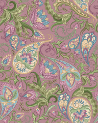 Mauve Paisley Vines