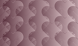 Rose Gold Heart Waves