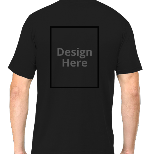 Custom Men's Crew Neck T-Shirt - Black