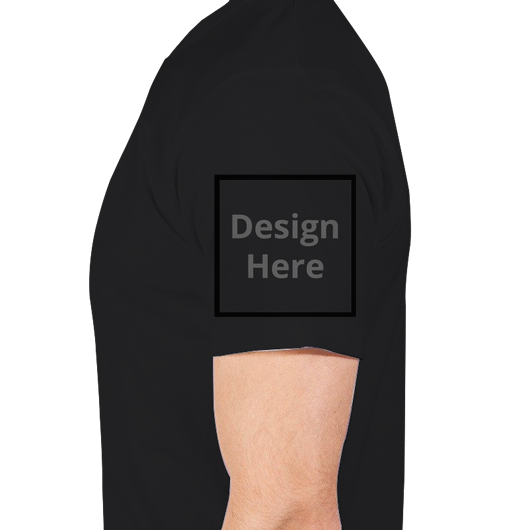 Custom Men's V-Neck T-shirt - Black