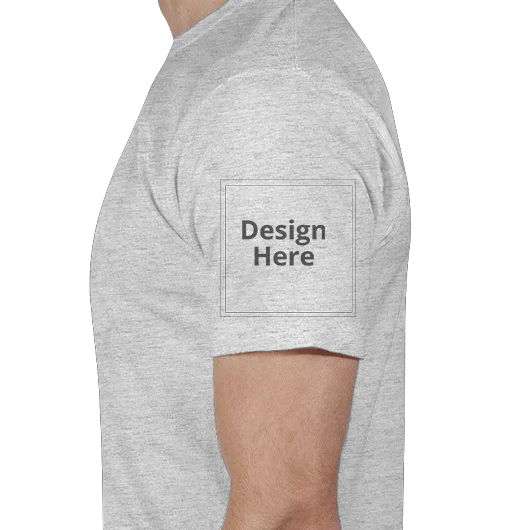 Custom Men's Crew Neck T-Shirt - Grey