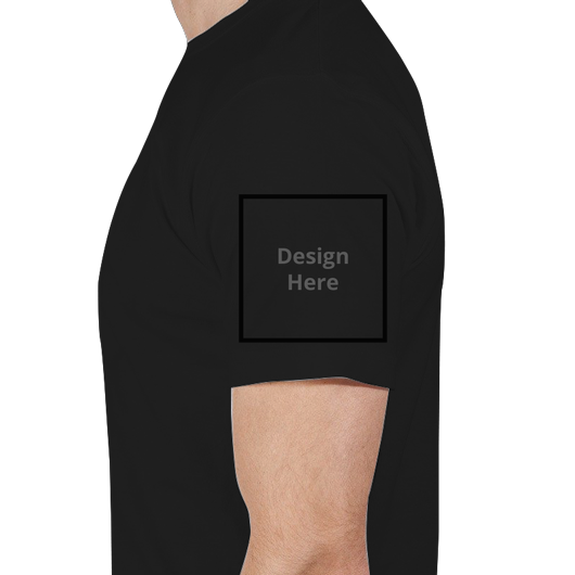 Custom Men's Crew Neck T-Shirt - Black