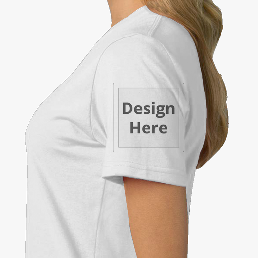 Custom Women's Crew Neck T-Shirt - White