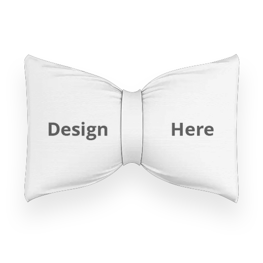Custom Rectangle Bow Pillow - Canvas