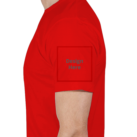 Custom Men's Crew Neck T-Shirt - Red