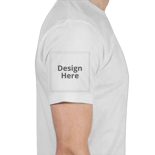 Custom Men's Crew Neck T-Shirt - White