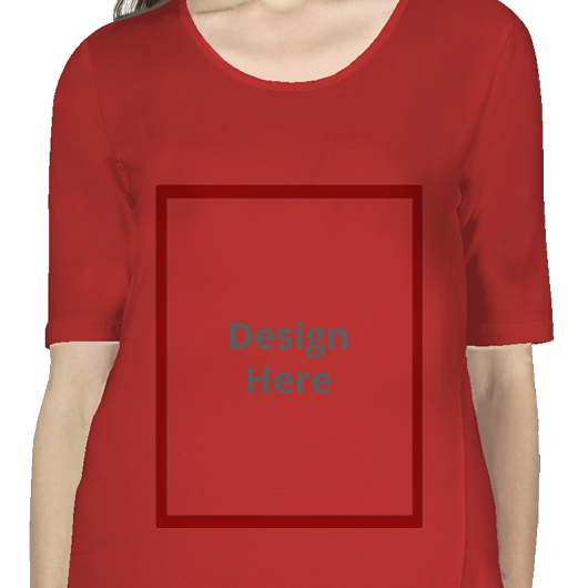 Custom Women's Maternity T-shirt - Red