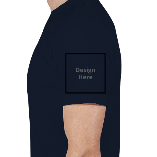 Custom Men's Crew Neck T-Shirt - Navy