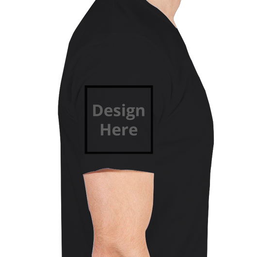 Custom Men's V-Neck T-shirt - Black