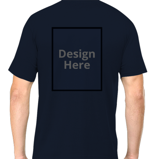 Custom Men's Crew Neck T-Shirt - Navy