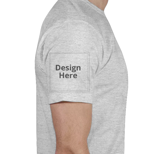 Custom Men's Crew Neck T-Shirt - Grey