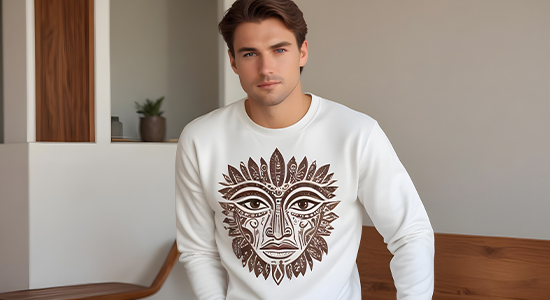 Personalized Men's Sweatshirt - Printed