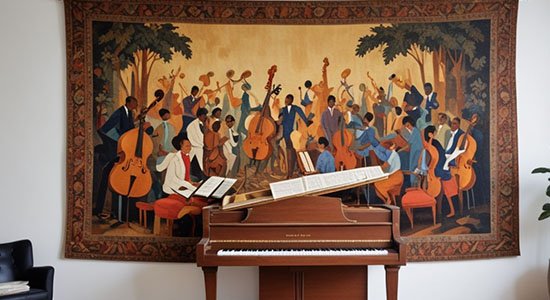 Custom Panoramic Tapestry - Velvet Satin