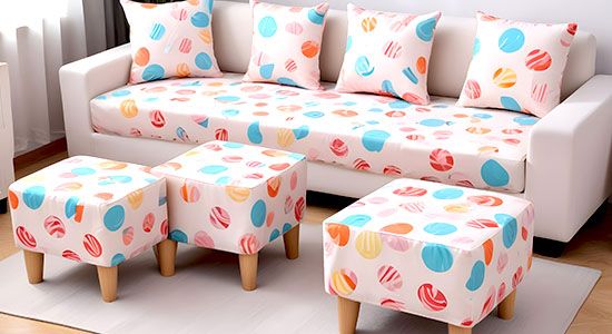 Custom Rectangle Seat Cushion - Velvet Satin