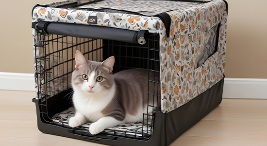 Pet Crate Cover - Peek Mesh