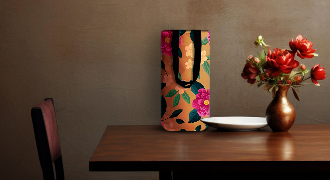 Custom Wine Bag - Cuboid Carrier Bag