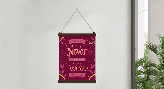 Hanging Canvas - Natural Walnut