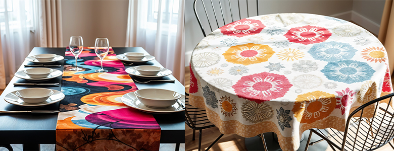 Tablecloth Vs Table Runner – Decorate Your Table the Right Way! Tablecloth Vs Table Runner – Decorate Your Table the Right Way!