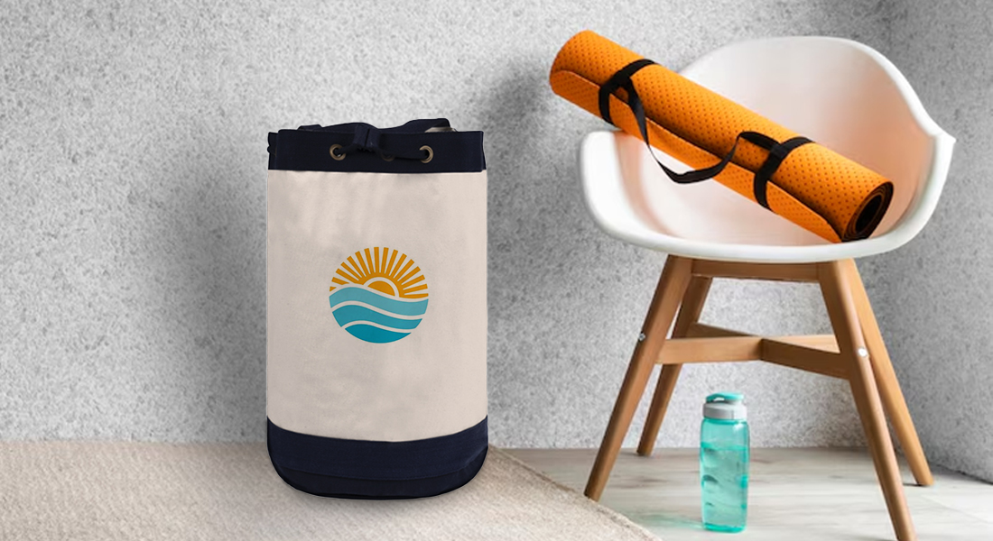 Custom Monogram Drawstring Bag